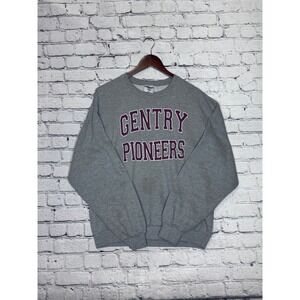 Gentry Pioneers Mens Jerzees Gray Crewneck Sweatshirt Size XL